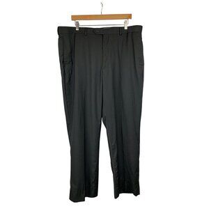 Joseph & Feiss Mens Black Dress Pants 38x30 Polyester Rayon Blend